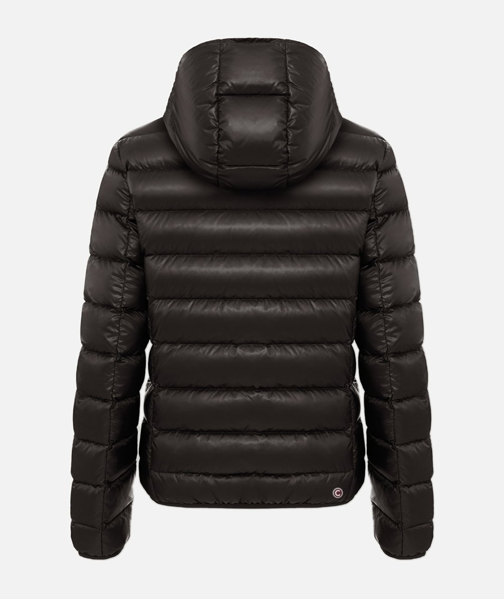 Iridescent down jacket with fixed hood - COLMAR