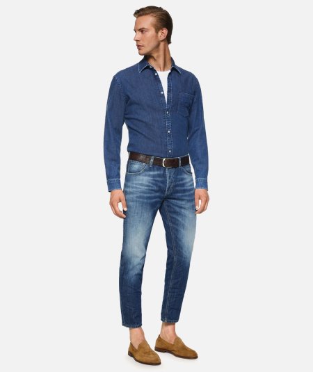 Jeans Brighton carrot in denim fisso