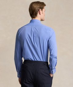 Camicia Slim in popeline elasticizzato