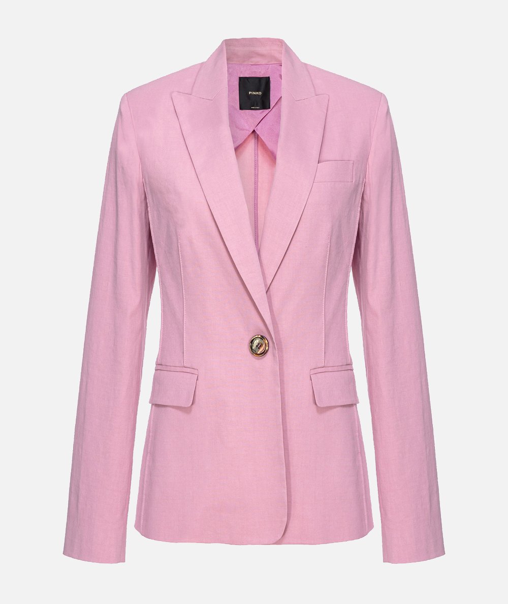 Blazer Monopetto Lino Stretch