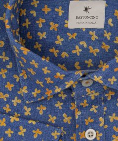 CAMICIA IN LINO A FANTASIA