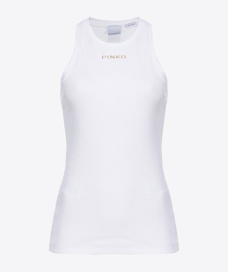 Ribbed logo top