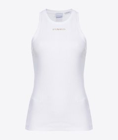 Ribbed logo top