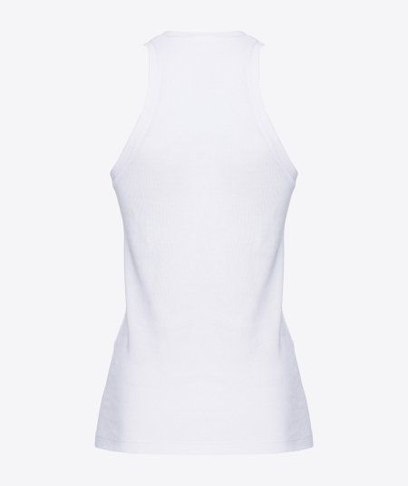 Ribbed logo top