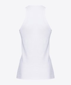 Ribbed logo top