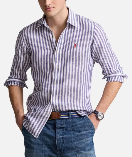 Striped linen shirt - Duepistudio ***** Abbigliamento, Accessori e Calzature | Uomo - Donna