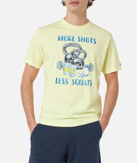 T-shirt More Shots Less Squats - Duepistudio ***** Abbigliamento, Accessori e Calzature | Uomo - Donna