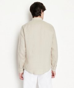 Regular fit shirt in pure linen