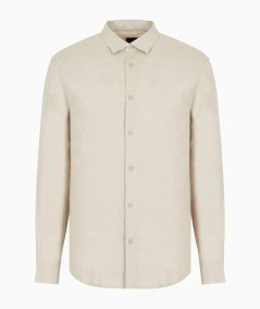 Regular fit shirt in pure linen