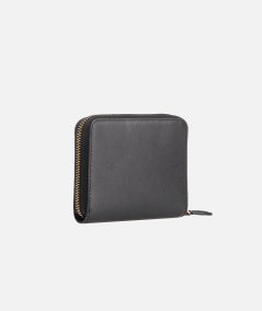 Square Zip-Around Leather Wallet