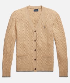 CARDIGAN TRECCIA LANA / CASHMERE