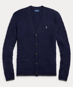 CARDIGAN TRECCIA LANA / CASHMERE