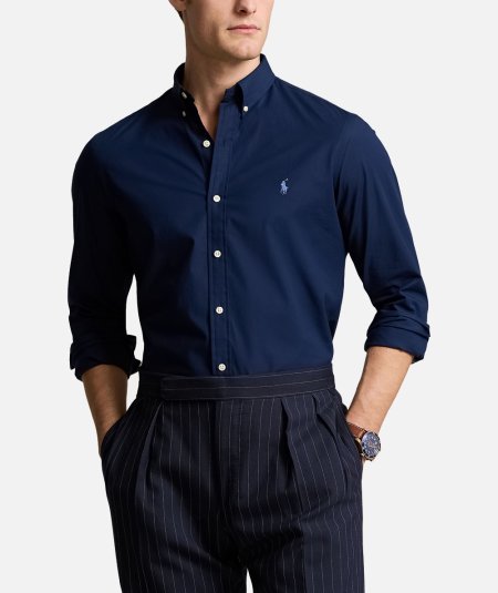 Camicia Slim Fit in popeline stretch - Duepistudio ***** Abbigliamento, Accessori e Calzature | Uomo - Donna