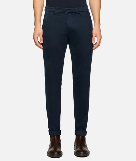 Pantaloni Gaubert slim in gabardina mano calda