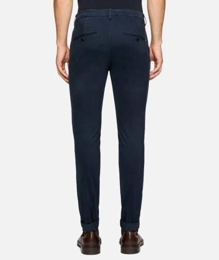 Pantaloni Gaubert slim in gabardina mano calda