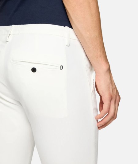 Pantaloni Gaubert slim in gabardina mano calda