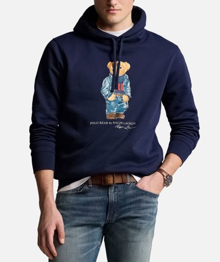 Felpa con cappuccio in pile Polo Bear - Duepistudio ***** Abbigliamento, Accessori e Calzature | Uomo - Donna