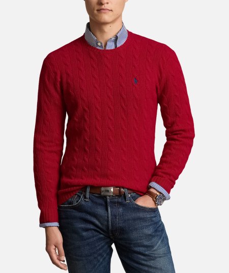 Maglia a treccia in lana e cashmere - Duepistudio ***** Abbigliamento, Accessori e Calzature | Uomo - Donna