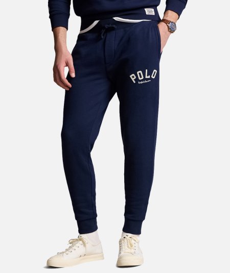 Pantaloni jogger in pile con logo - Duepistudio ***** Abbigliamento, Accessori e Calzature | Uomo - Donna