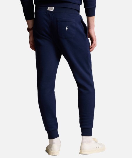 Pantaloni jogger in pile con logo