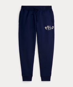 Pantaloni jogger in pile con logo