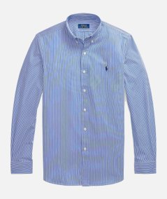 Camicia Slim Fit in popeline stretch a righe