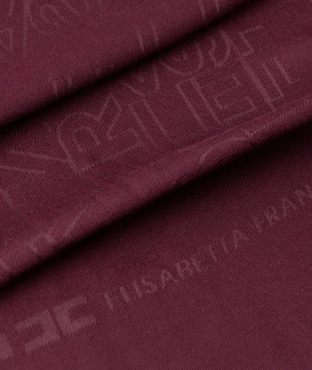 Pashmina rettangolare in jacquard con lettering logo