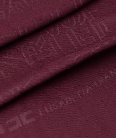 Pashmina rettangolare in jacquard con lettering logo