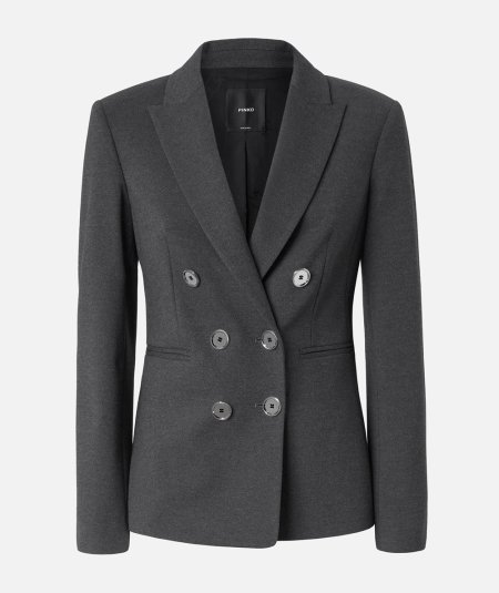 Blazer in tessuto tecnico punto stoffa