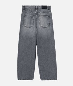 Jeans egg-fit color grigio chiaro