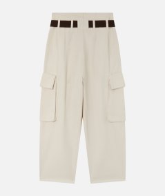 Pantaloni cargo oversize con cintura