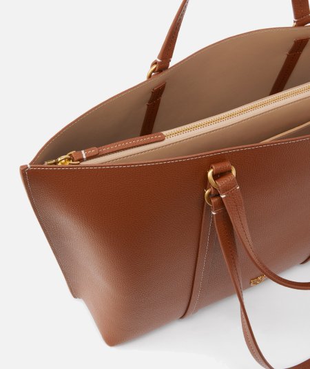 Borsa Shopper grande in pelle bottalata