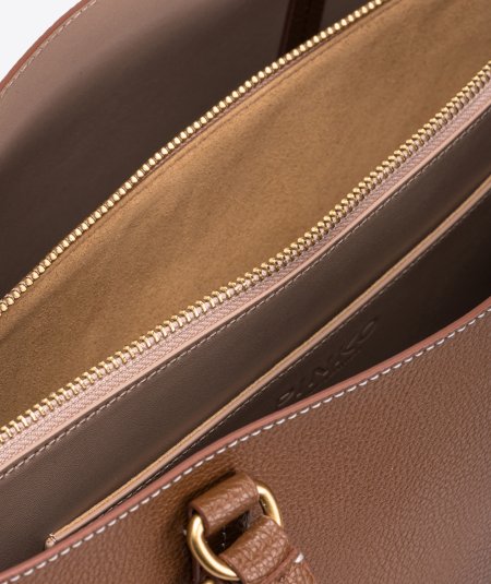 Borsa Shopper grande in pelle bottalata