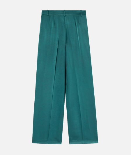 Pantaloni tailored in satin