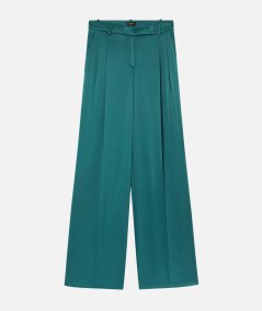 Pantaloni tailored in satin