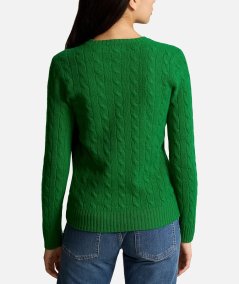 Maglia a trecce in lana e cashmere