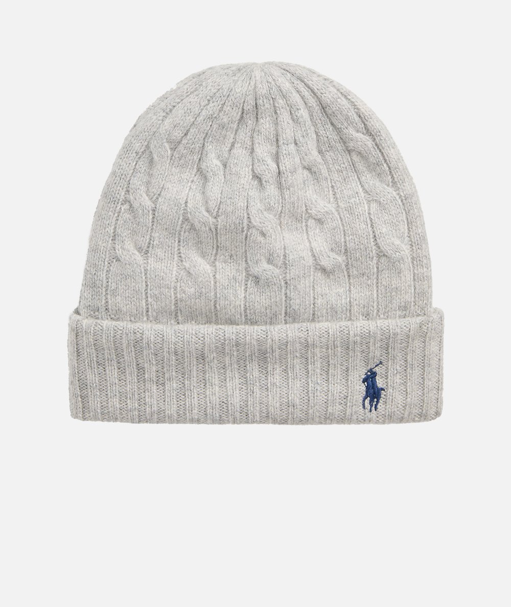 Wool and cashmere cable knit hat POLO RALPH LAUREN DUEPISTUDIO