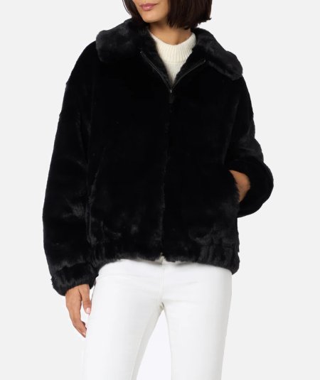 Bomber da donna furry Abel con colletto e stampa Saint Barth - Duepistudio ***** Abbigliamento, Accessori e Calzature | Uomo - Donna