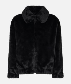 Bomber da donna furry Abel con colletto e stampa Saint Barth