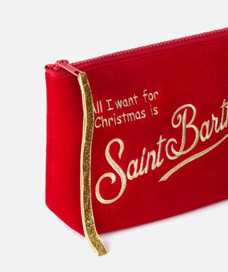 POCHETTE VELVET XMAS SB 41OR EMB