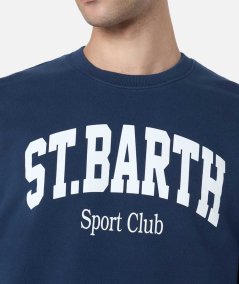 Felpa uomo blu navy Soho St Barth sport