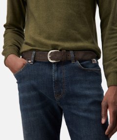 Suede belt