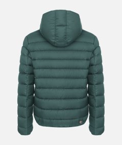 Sports down jacket with fixed hood