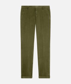 Pantaloni Gaubert slim in gabardina mano calda