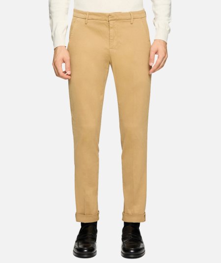 Pantaloni Gaubert slim in gabardina mano calda