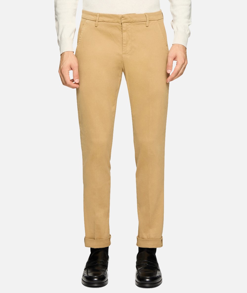 Pantaloni Gaubert slim in gabardina mano calda