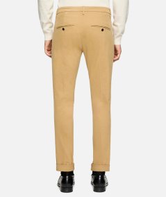 Pantaloni Gaubert slim in gabardina mano calda