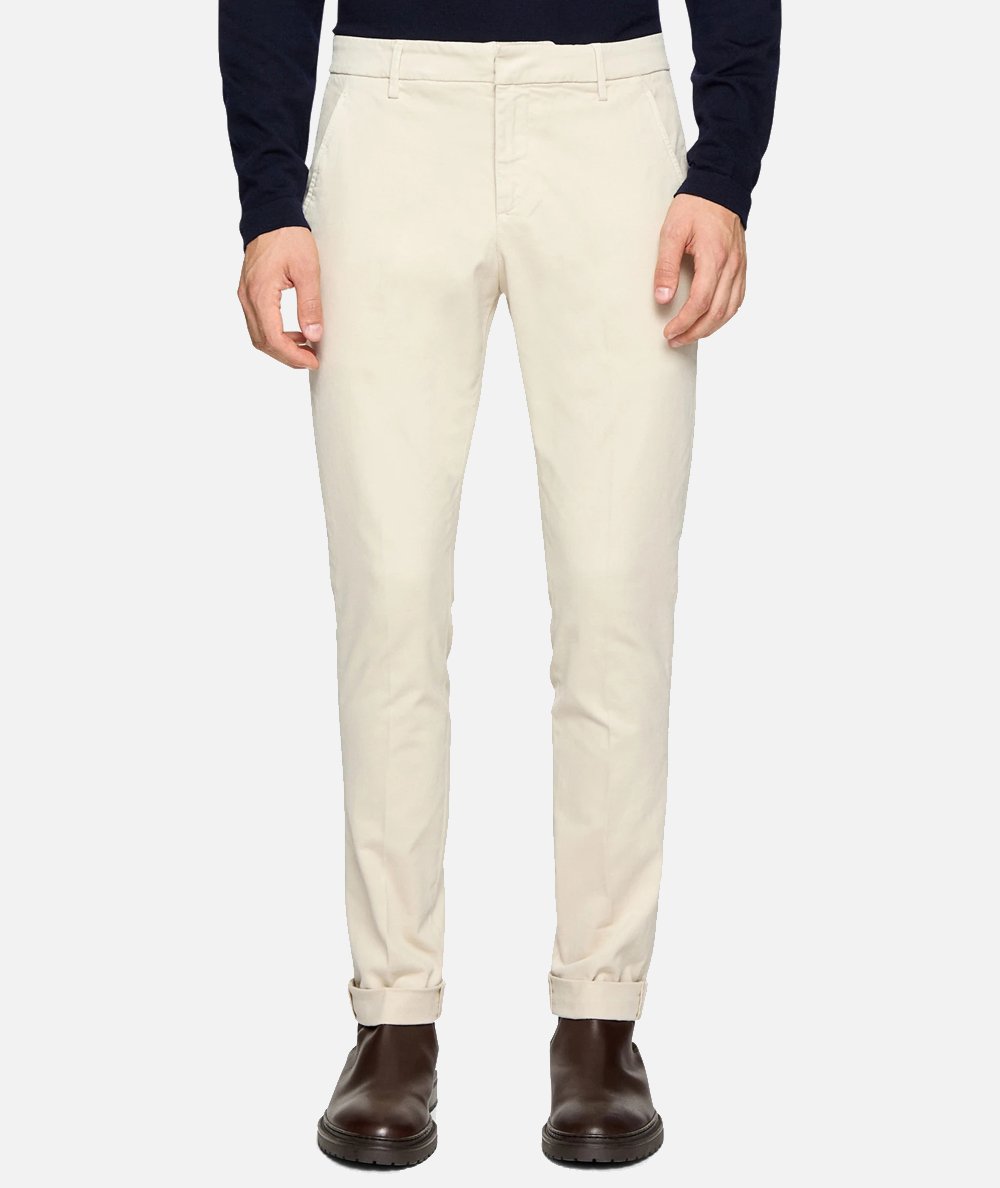 Pantaloni Gaubert slim in gabardina mano calda