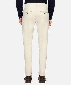 Pantaloni Gaubert slim in gabardina mano calda