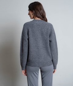 Cardigan re-cycle in maglia